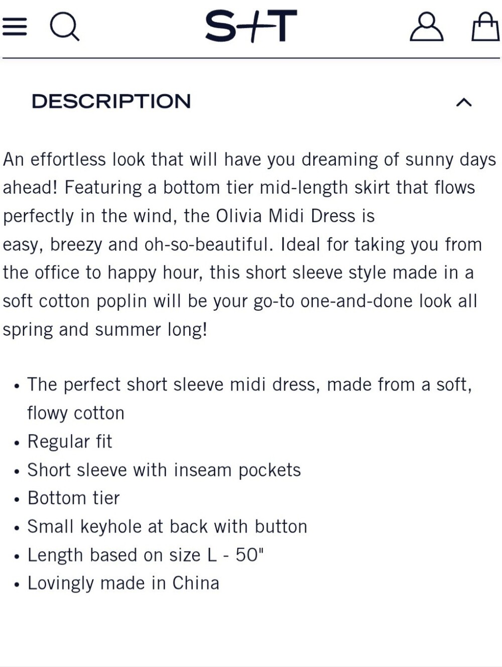 Olivia Ruffle-Hem Midi Dress [Smash + Tess] - Picture 4 of 5